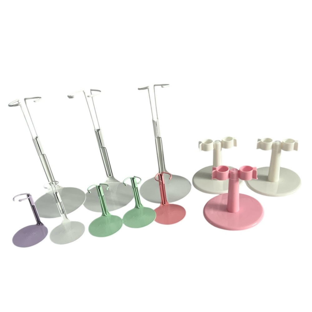 Lot Of 8 Kaiser Doll Stand adjustable and 3 Unbranded